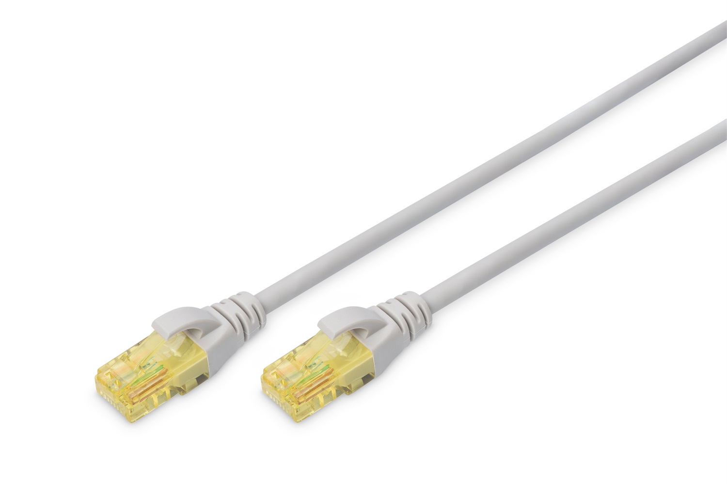 Digitus Cavo patch U/UTP CAT 6A, 1 m, Schermatura U/UTP, Connettori RJ-45, Colore Grigio, Guaina LSZH