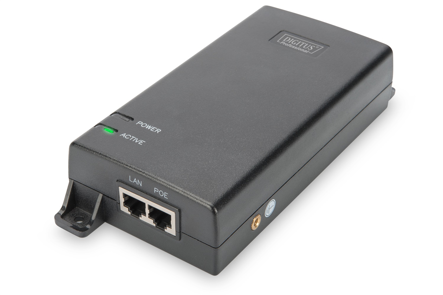 Digitus Iniettore PoE Ultra DN-95104 - IEEE 802.3at - 60 Watt - Gigabit Ethernet - Nero - Max 400 m