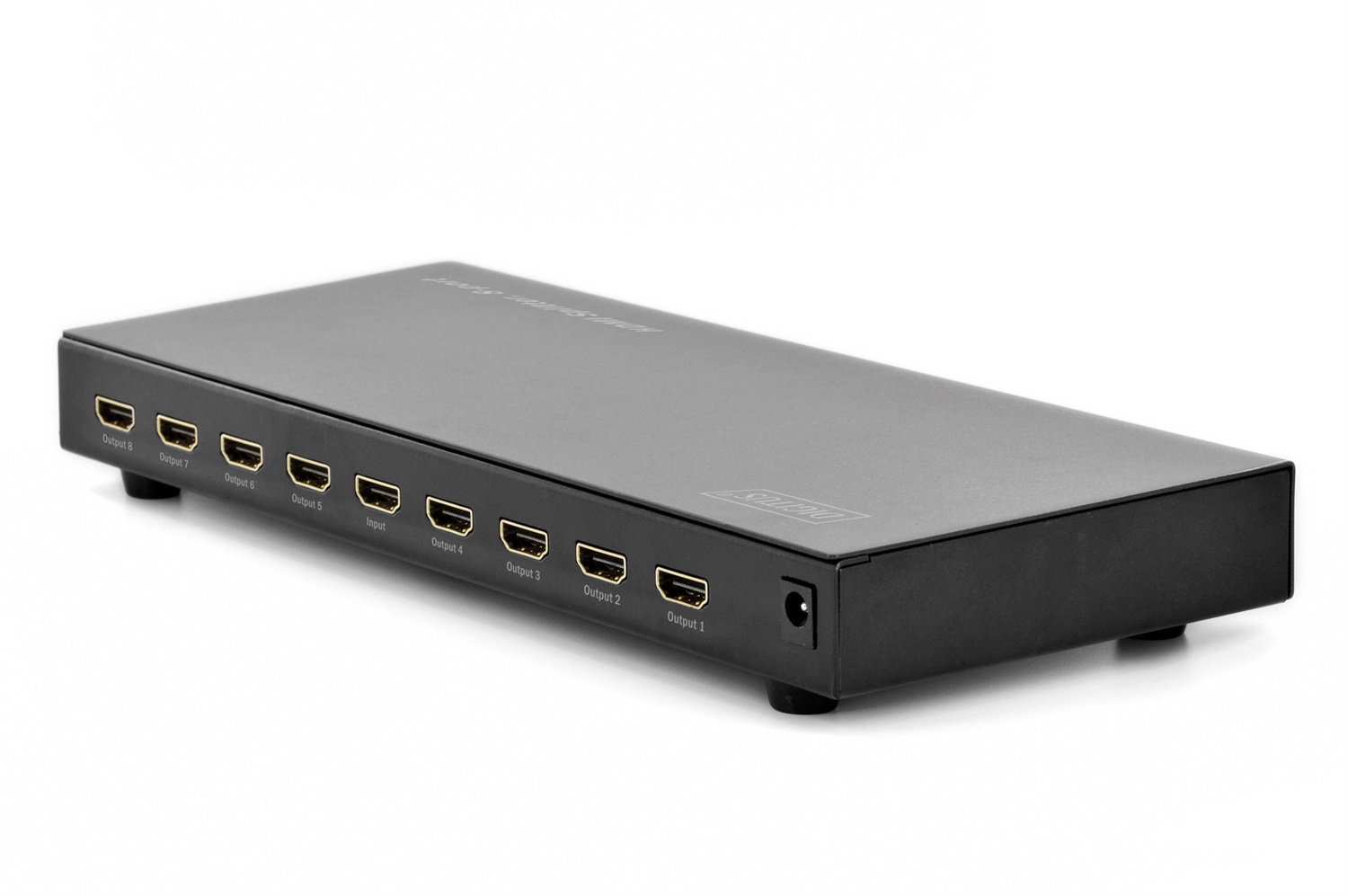 Digitus DS-43302 Splitter HDMI 1x8 - Ingresso 1 Porta, Uscita 8 Porte, Full HD 1080p, Supporto HDCP e Audio DTS/Dolby