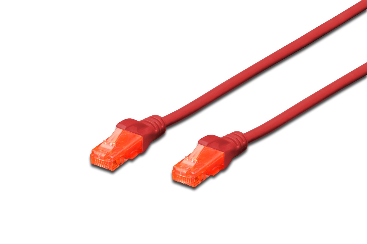 Digitus Cavo Rete Cat6 U/UTP Non Schermato Rosso - 0,25 m, RJ-45, Velocità fino a 1000 Mbit/s, LSZH