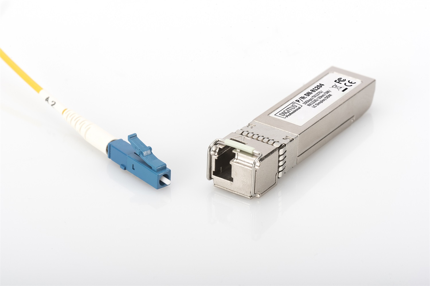 DIGITUS DN-81204 Modulo Ricetrasmettitore SFP 10 Gbps Bidirezionale Monomodale TX1270/RX1330, 10 km, Connettore LC Simplex