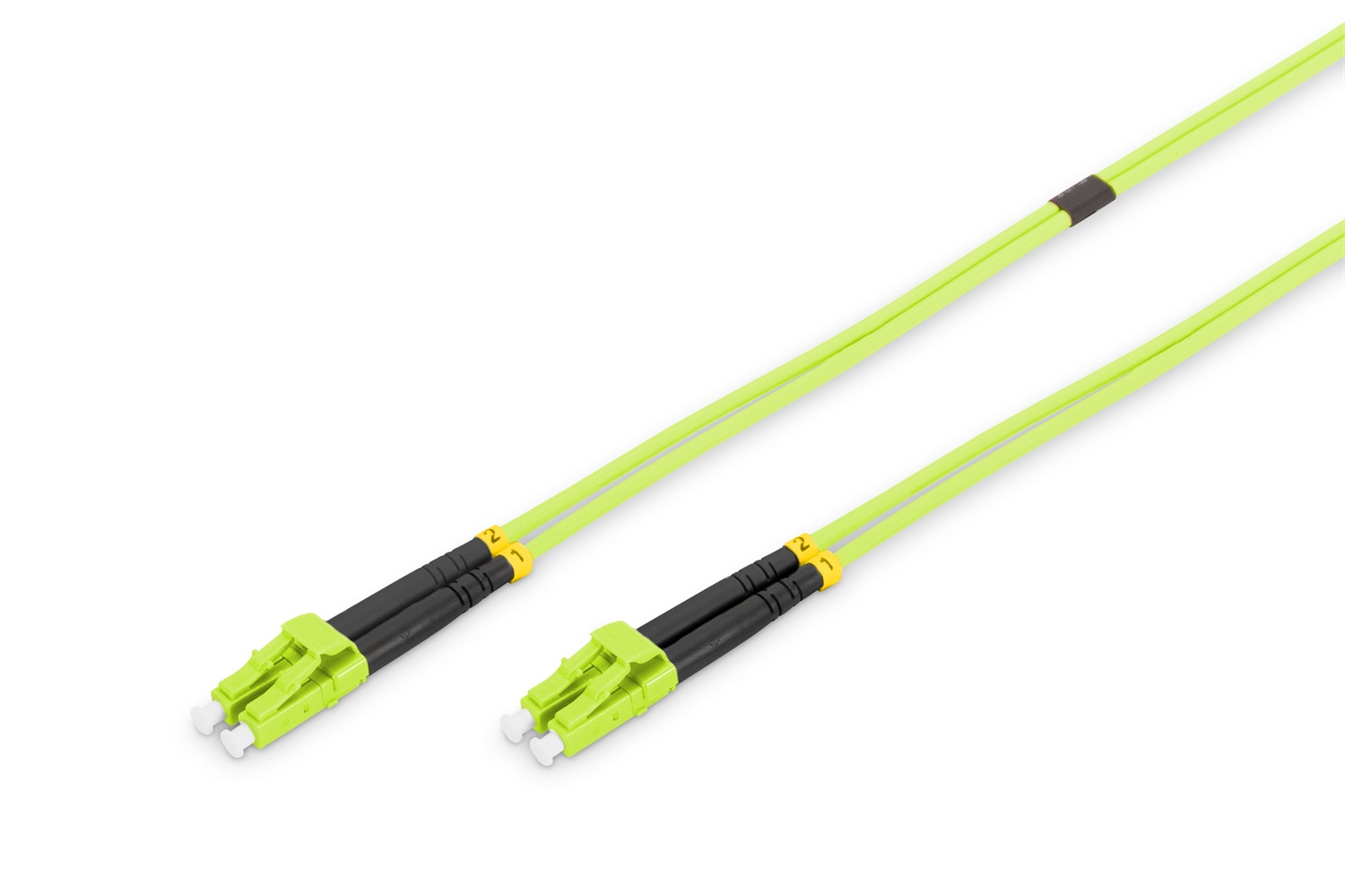 DIGITUS DK-2533-01-5 - Cavo In Fibra Ottica OM5 - 1 m - LC/LC - Duplex - Multimodale - 1/10/40/100 Gbit/s - 50/125 µ - Verde Lime