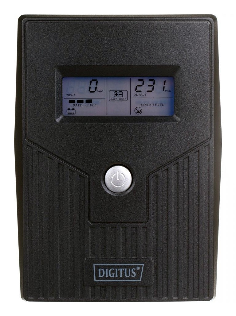 Digitus Gruppo di Continuità UPS Line-Interactive 800VA/480W con LCD - 2 Prese AC