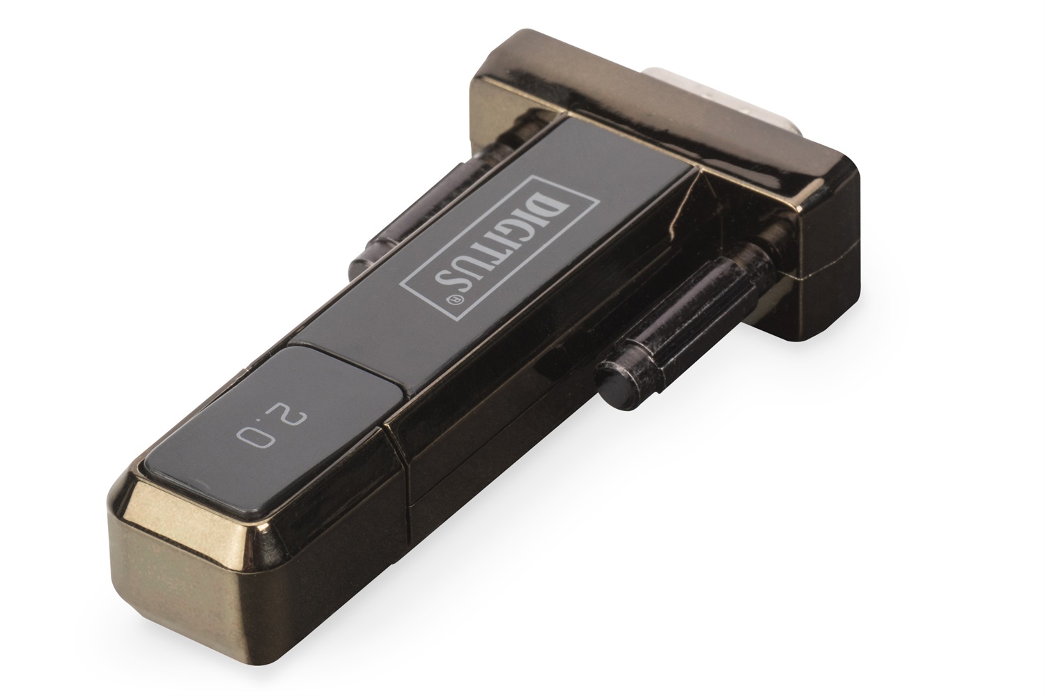 Digitus Adattatore Seriale USB 2.0 Type-A a D-Sub 9M, Convertitore RS232 con Chipset PL2303GT e Cavo da 80 cm incluso - Modello DA-70167