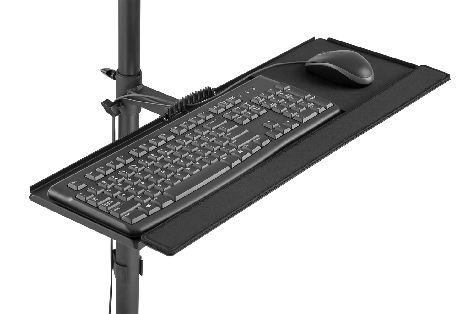 Digitus Postazione di lavoro mobile con altezza regolabile individualmente - Nero, per monitor da 17