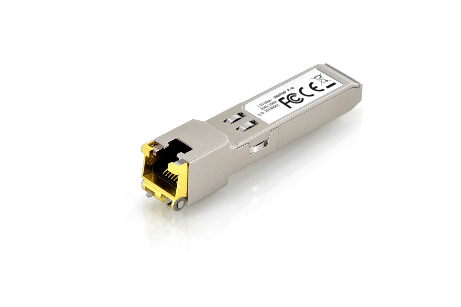 Digitus Modulo SFP mini GBIC in Rame, 10 Gbps, RJ45, Compatibile MSA, Distanza fino a 100 m