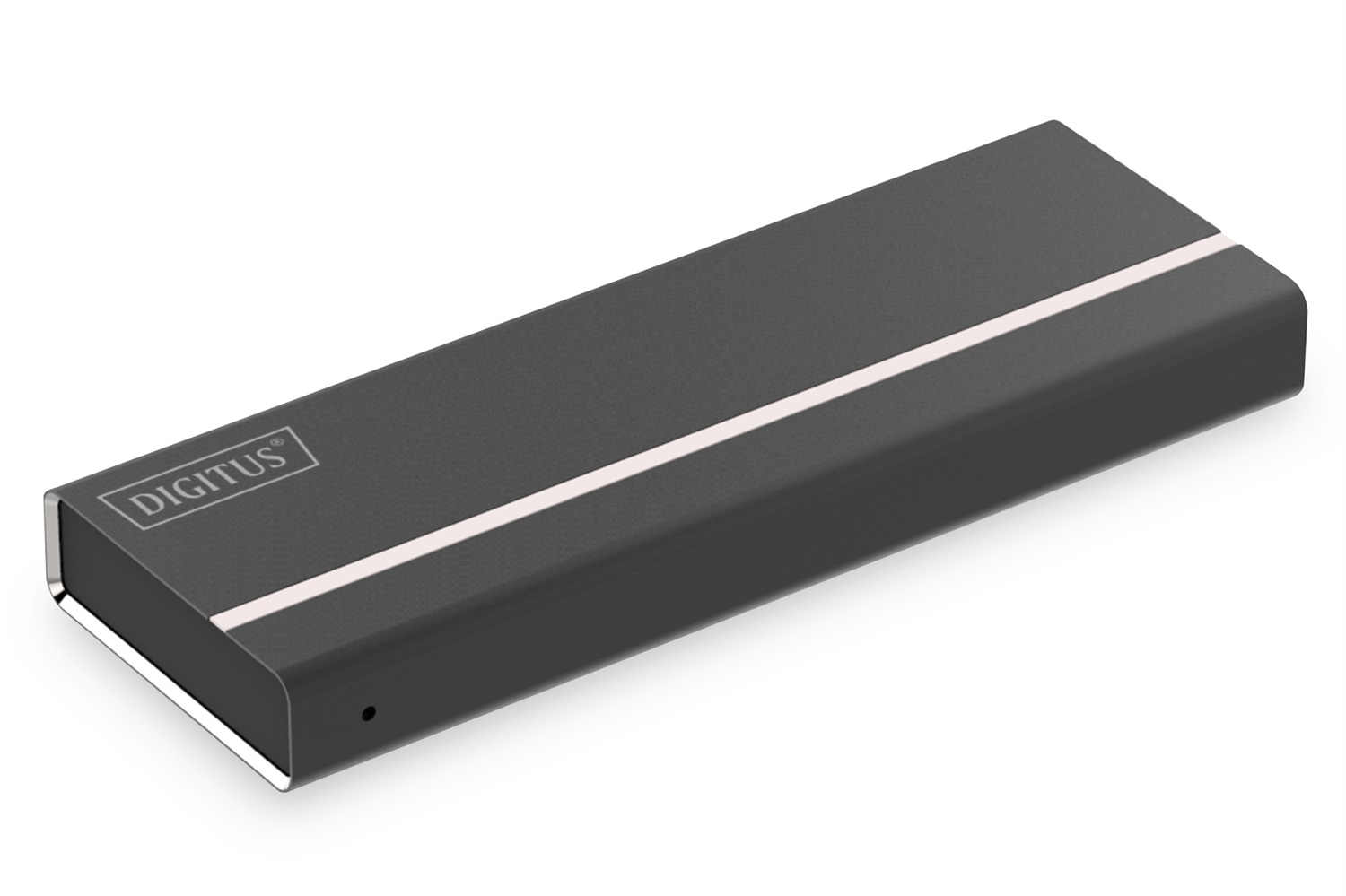 Digitus Alloggiamento Esterno per M.2 NVMe PCIe SSD, USB 3.1 Type-C™, Box SSD fino a 10 Gbit/s, Compatibile con M.2 2280/2260/2242/2230, Cavo USB-C Incluso, Nero