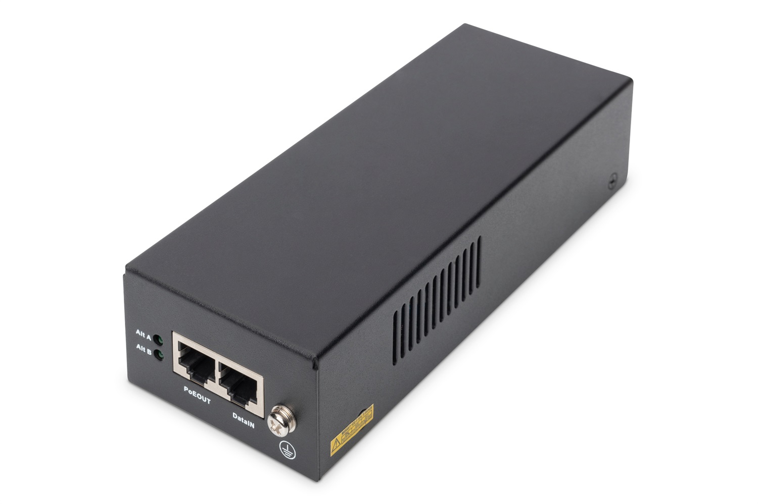 Digitus Iniettore PoE Gigabit Ethernet, IEEE 802.3bt, 85 W, Rilevamento Automatico, Fino a 100 m, Nero