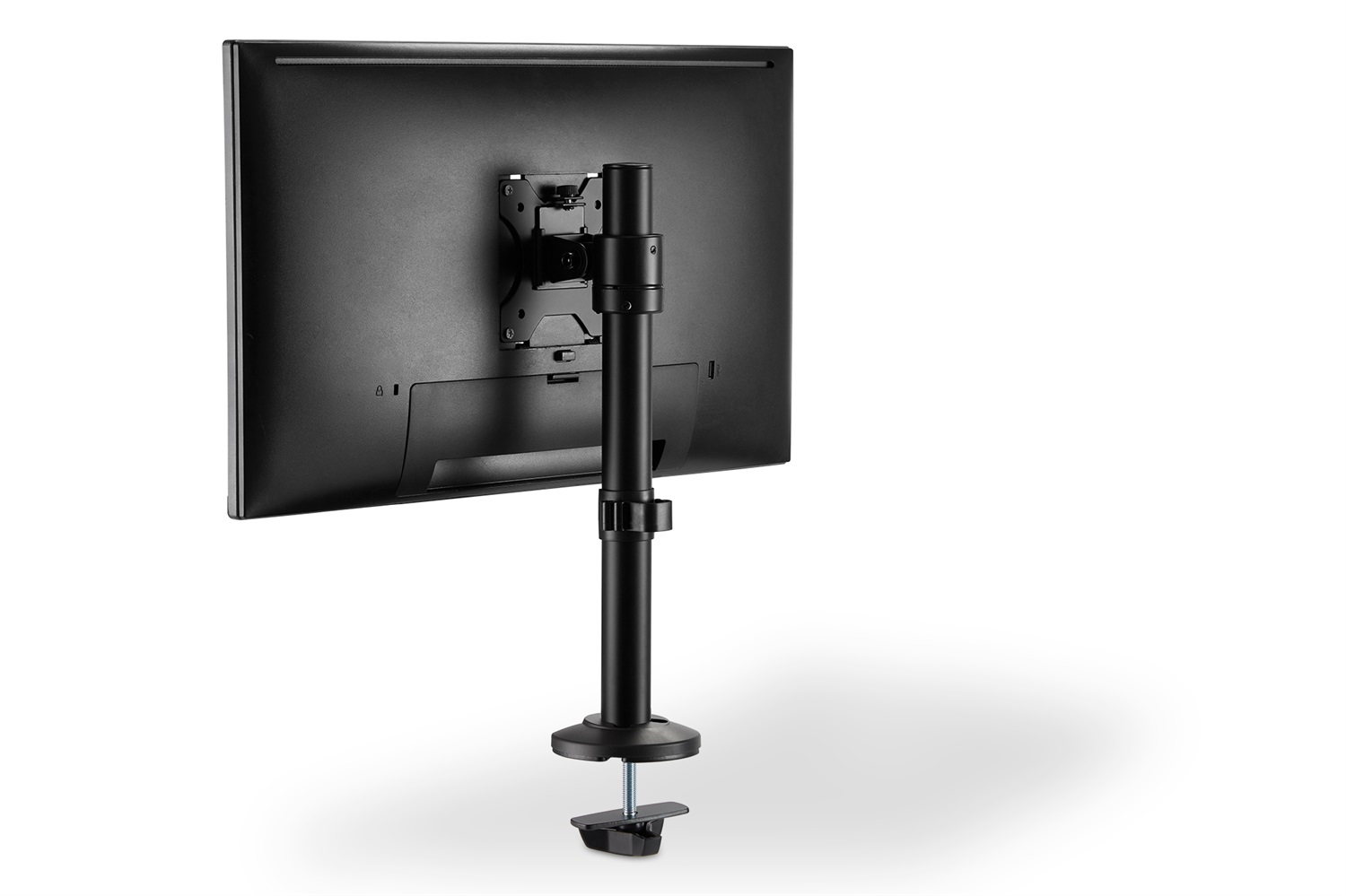 DIGITUS Supporto a colonna universale per monitor singolo 15-32 pollici, 8 kg, VESA 75x75/100x100, Nero
