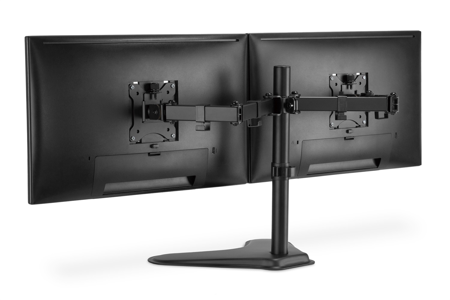 Digitus Supporto per Doppio Monitor Universale 17-32'' - Capacità Max 2x 8 kg, VESA 100x100 mm, Nero