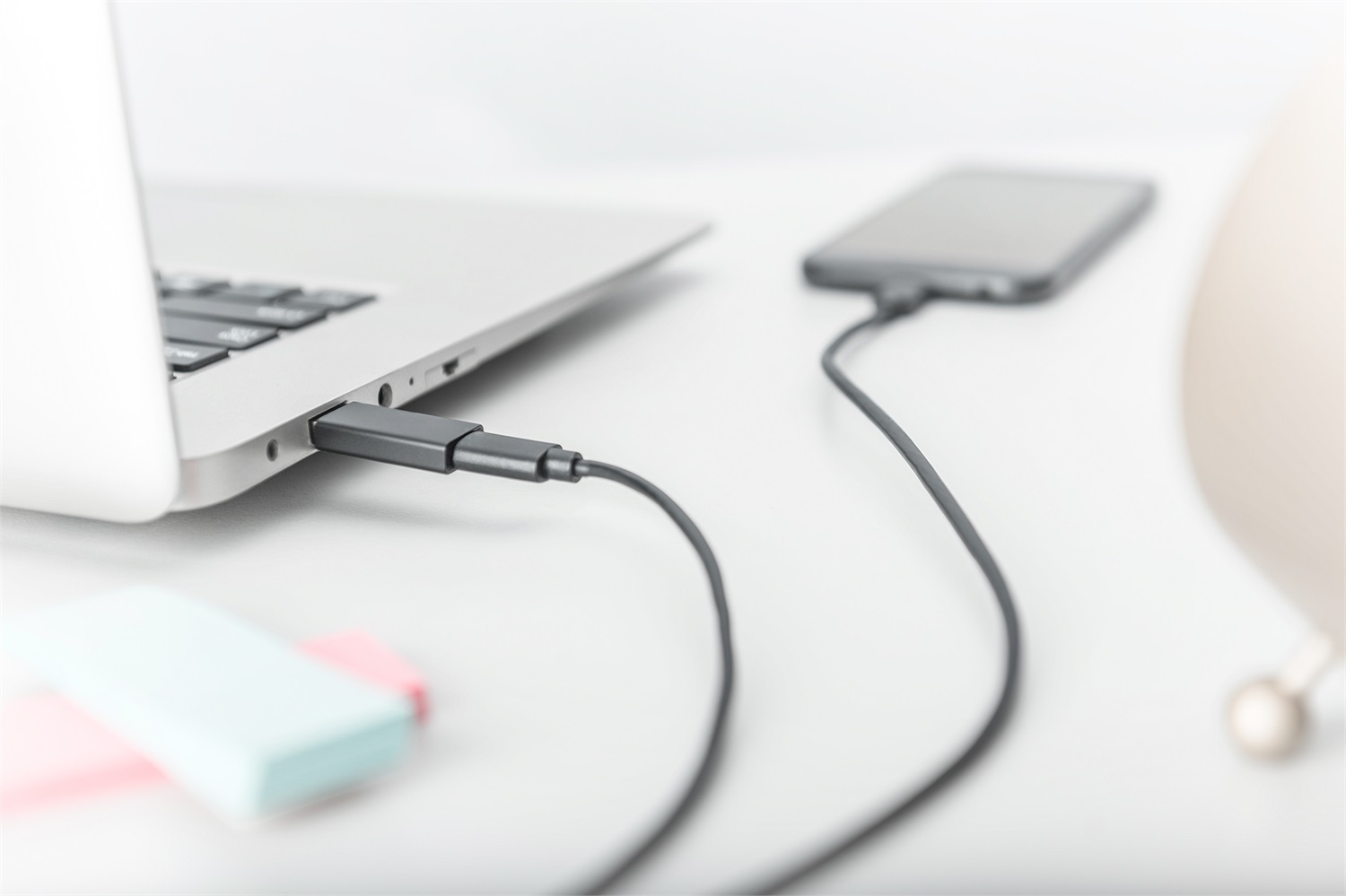 Digitus Adattatore USB 3.2 Gen1 da USB A (M) a USB C (F) - 5 Gbit/s - Cavo Adattatore Nero