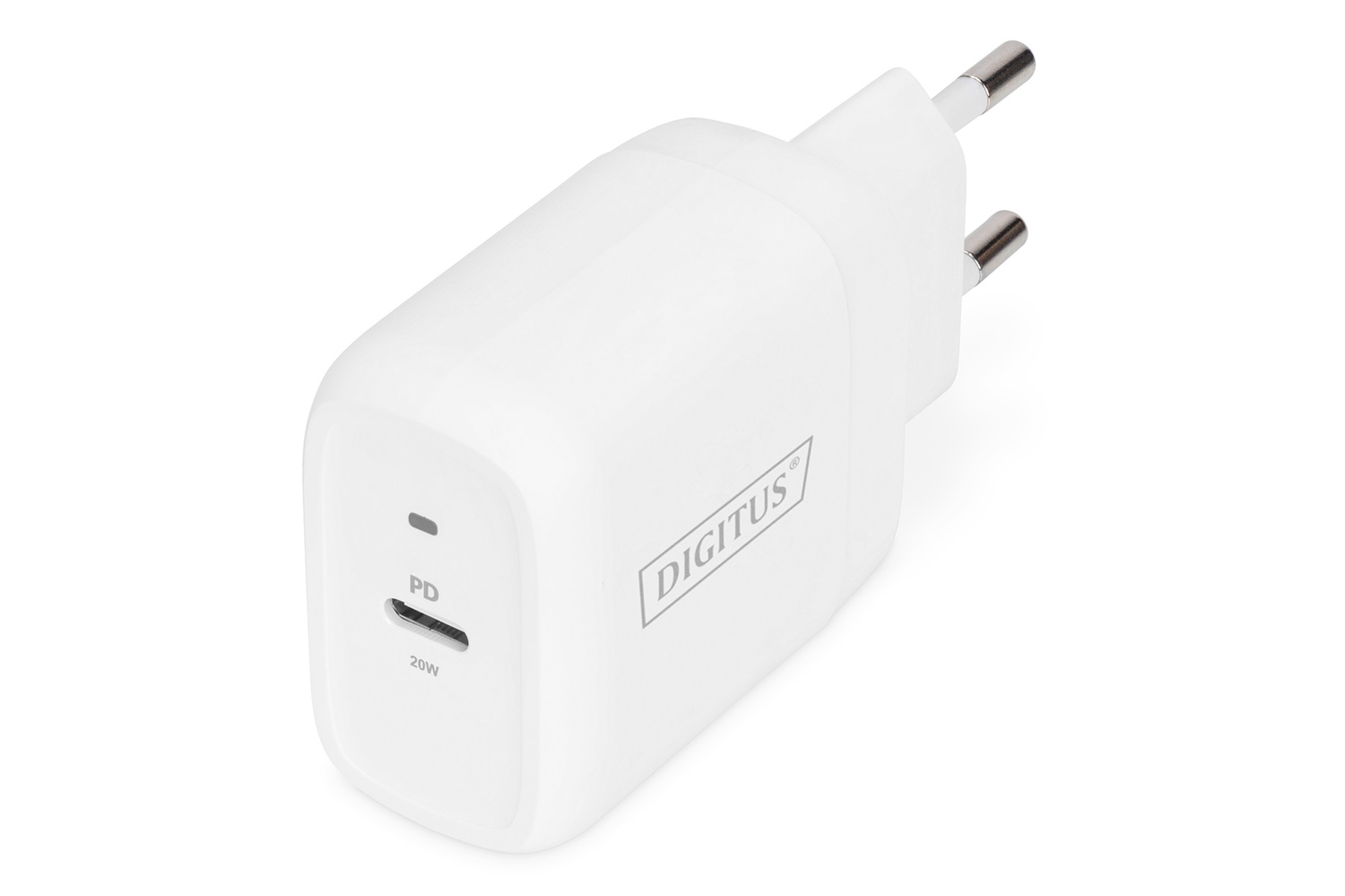 Digitus DA-10196 Adattatore di Ricarica Universale USB-C 20W con Power Delivery (PD 3.0) - Bianco