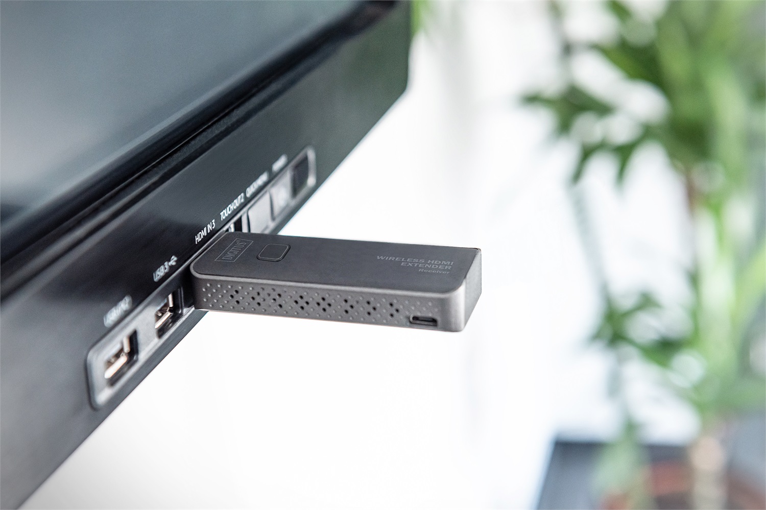 Digitus Set Extender Wireless HDMI, 50 m, Full HD 1080p, Trasmettitore e Ricevitore AV, Plug&Play, Nero-Argento