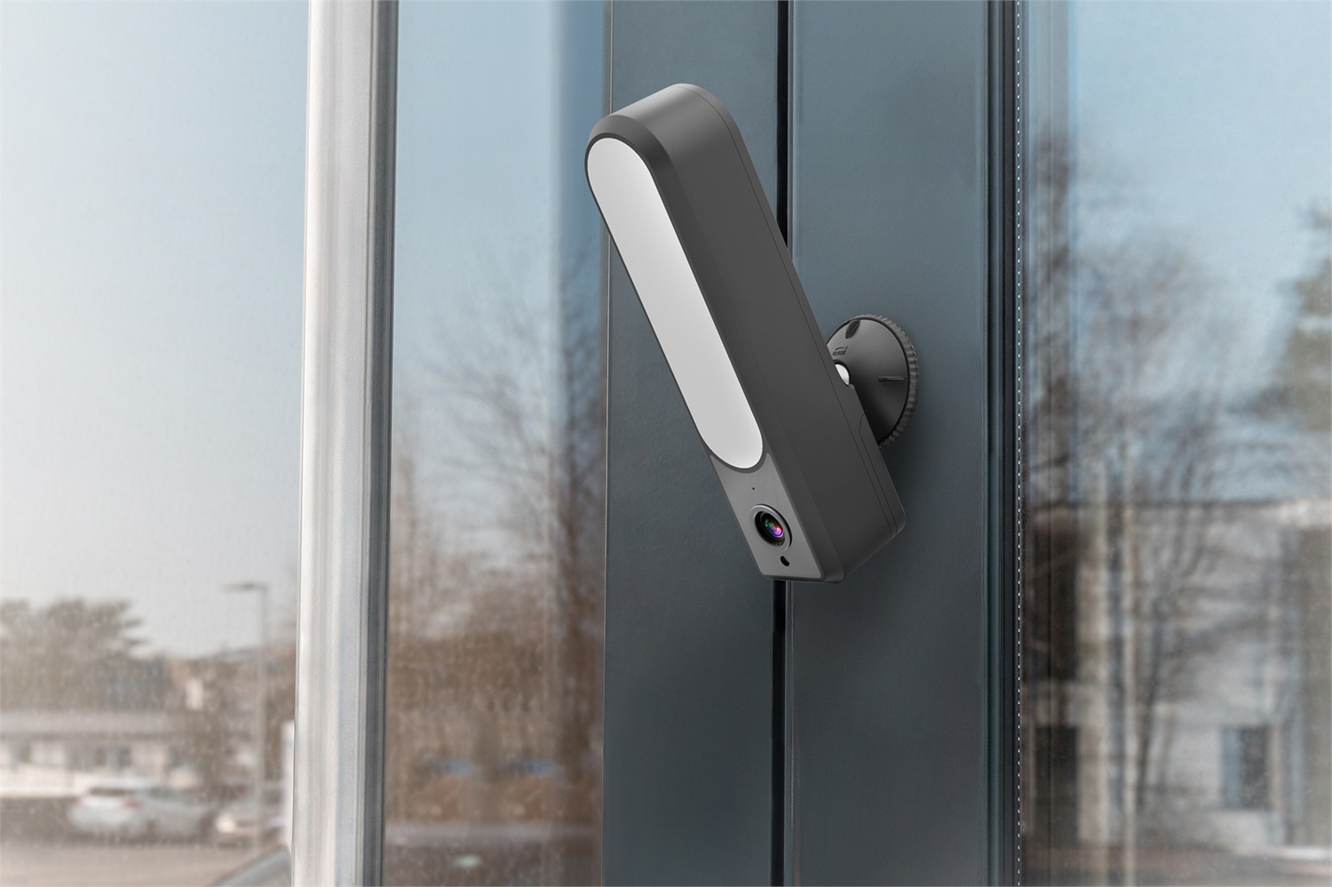 Digitus Telecamera smart da esterno Full HD con proiettore a LED, WLAN + comando vocale