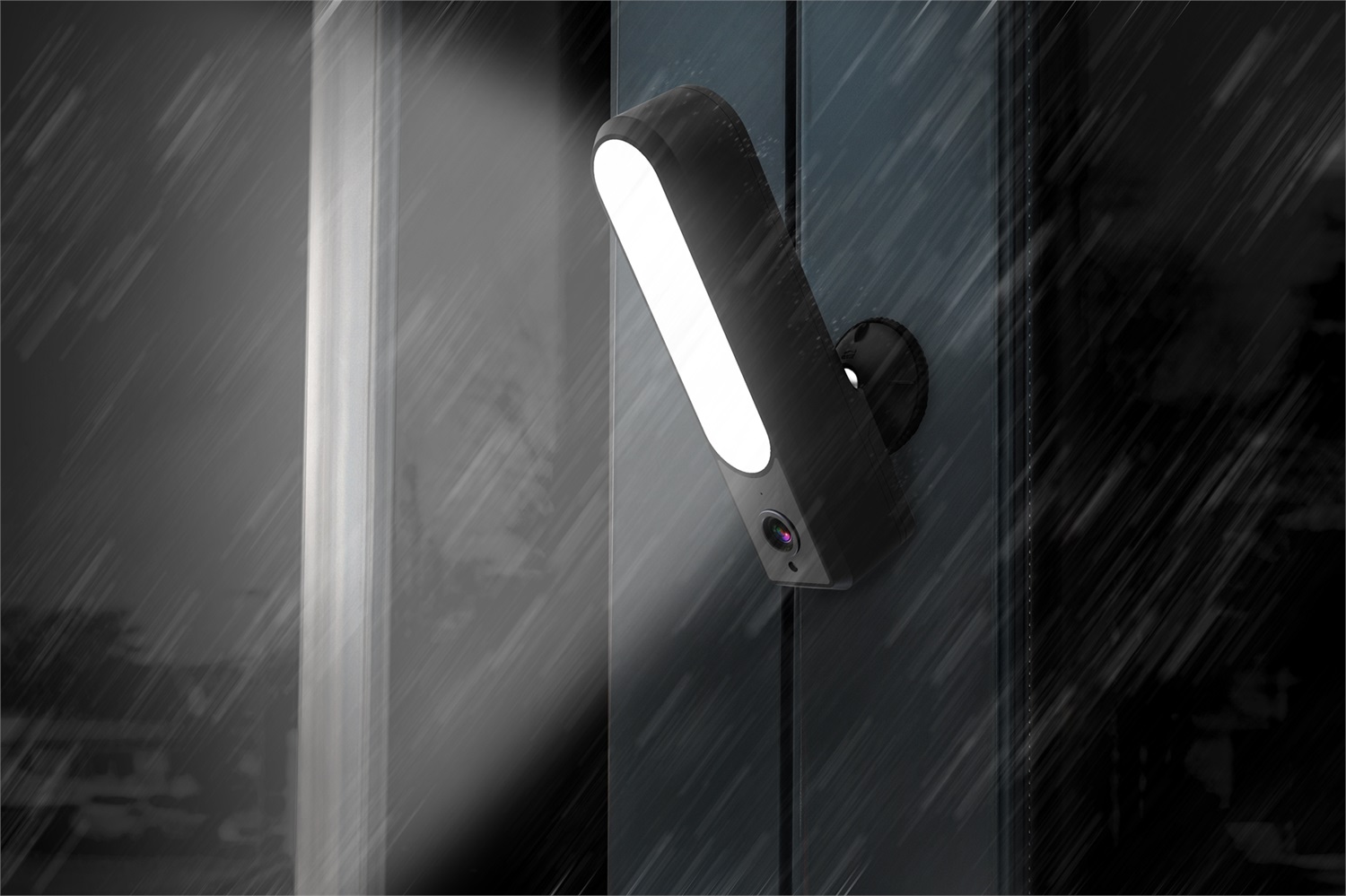 Digitus Telecamera smart da esterno Full HD con proiettore a LED, WLAN + comando vocale