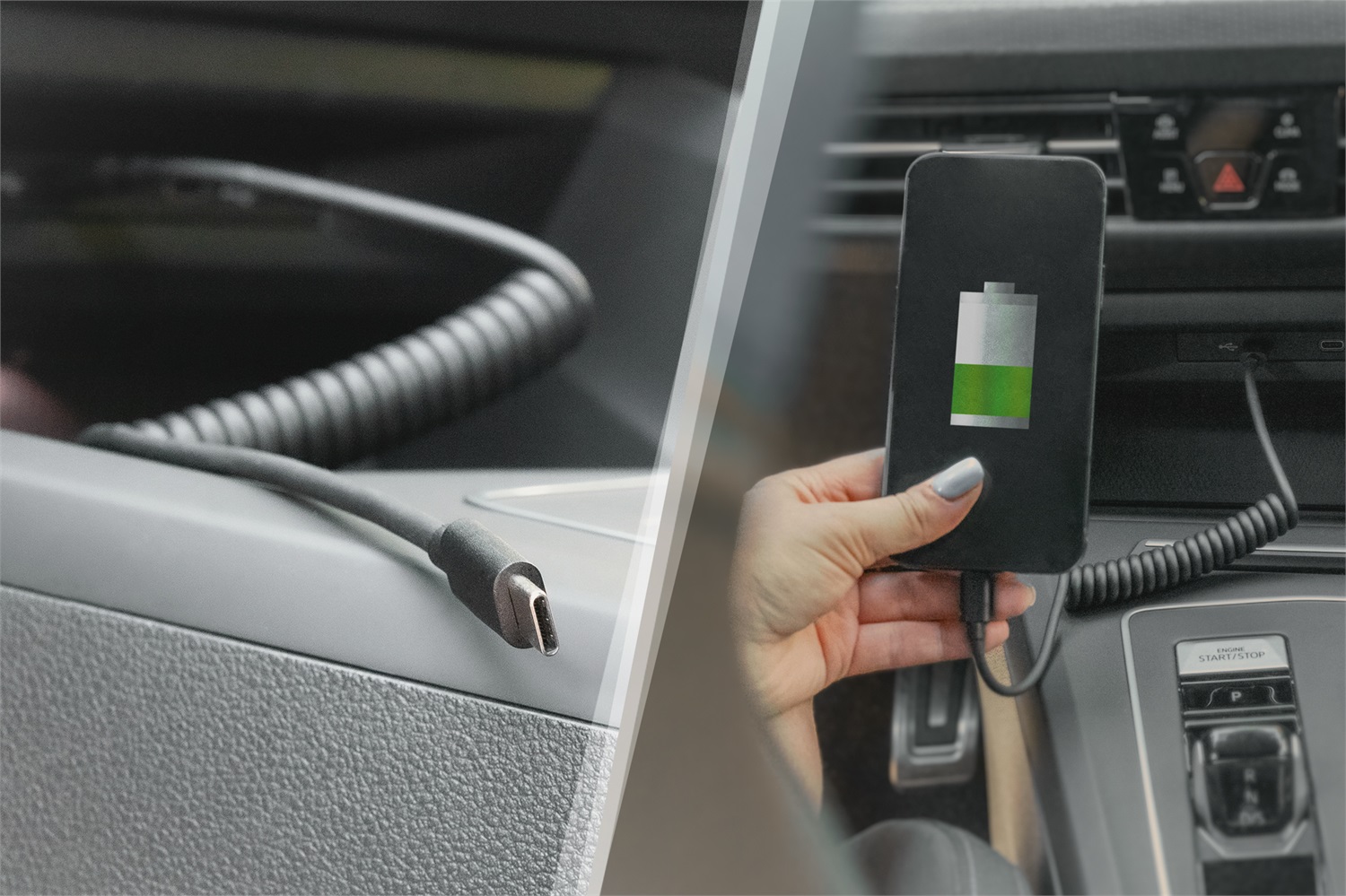 DIGITUS Cavo a Spirale USB 2.0 - USB-C a USB-C - 1 m - 480 Mbit/s - Power Delivery 60 W - Estensibile - Nero