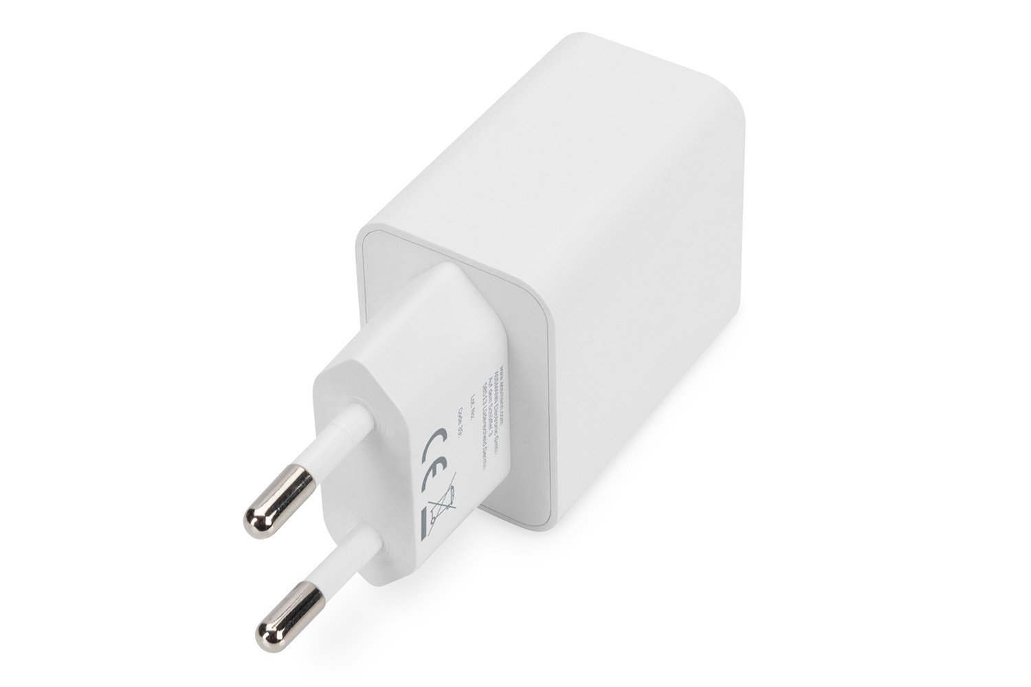 DIGITUS Caricabatterie Universale 15,5 W - 2 Porte USB-A - Ricarica per iPhone, iPad, Samsung Galaxy e altri dispositivi - Bianco