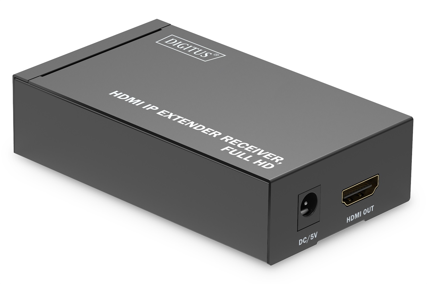 Digitus DS-55518 Estensore HDMI / Splitter HDMI - Full HD 1080p, 60 Hz, 120 m via cavo LAN, illimitato via Ethernet, Nero, HDCP 1.3
