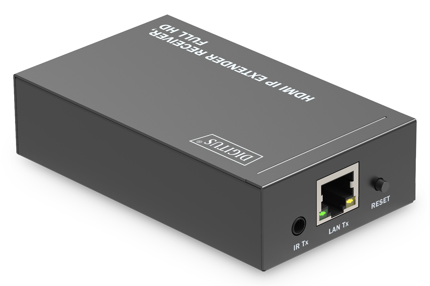 Digitus DS-55518 Estensore HDMI / Splitter HDMI - Full HD 1080p, 60 Hz, 120 m via cavo LAN, illimitato via Ethernet, Nero, HDCP 1.3