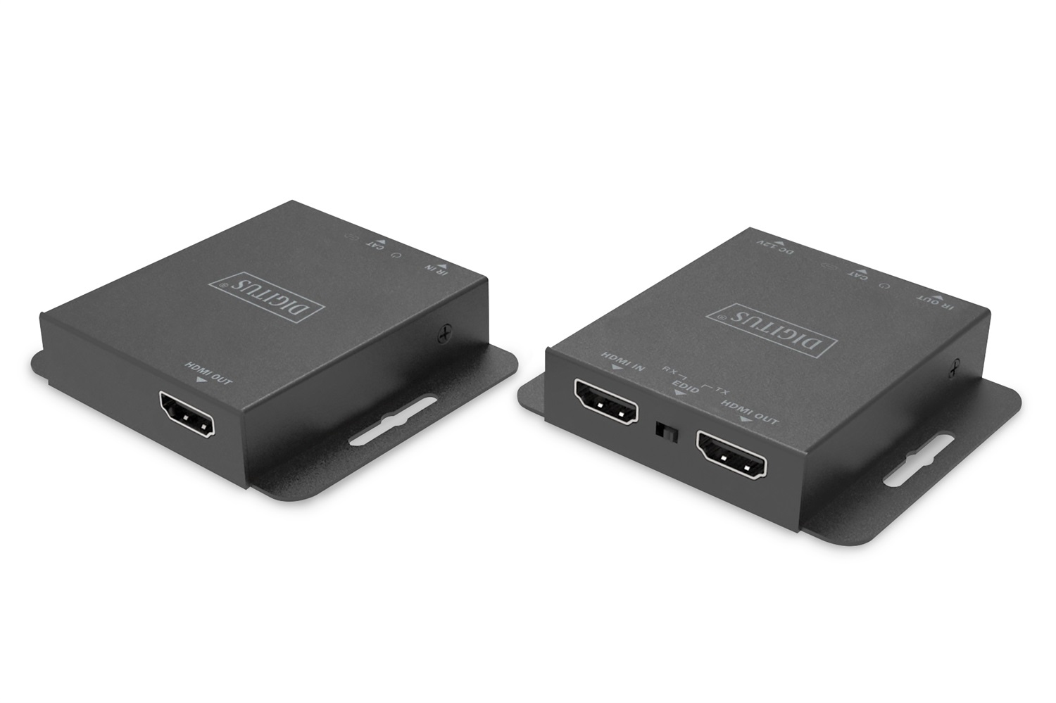 Digitus Set Extender 4K HDMI DS-55519, Trasmettitore e Ricevitore AV, 70 m, Risoluzione 3840 x 2160 Pixel, Cablato, Supporto HDCP