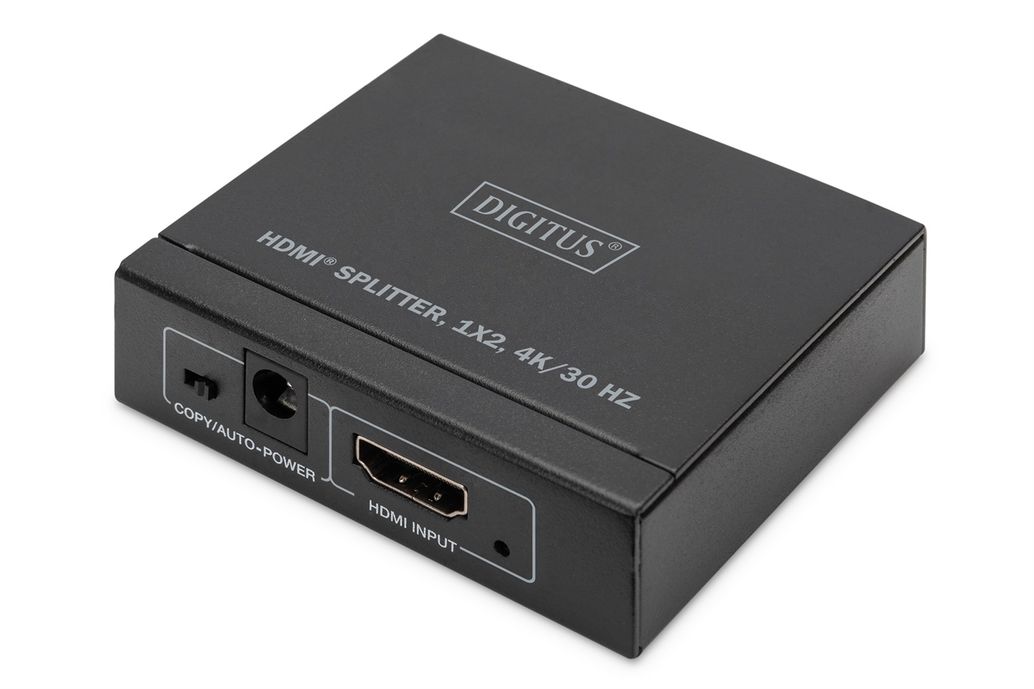 Digitus DS-45340 Splitter HDMI 1x2 - UHD 4K / 30 Hz, Ingresso 1 Porta, Uscita 2 Porte, HDCP 1.4, HDMI 1.4b, Deep Colour, EDID Switch, Protezione ESD