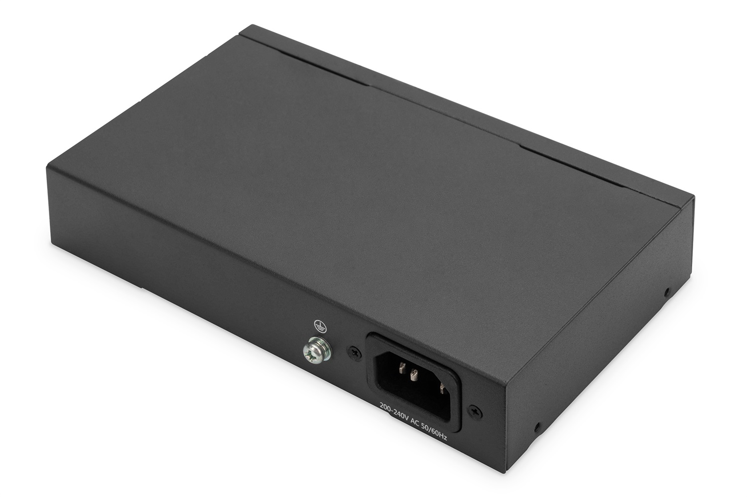 DIGITUS Switch di rete Gigabit Ethernet PoE a 10 porte - 8 porte RJ45 PoE 2 porte Uplink - Non gestito - 60W PoE Budget - Modalità CCTV