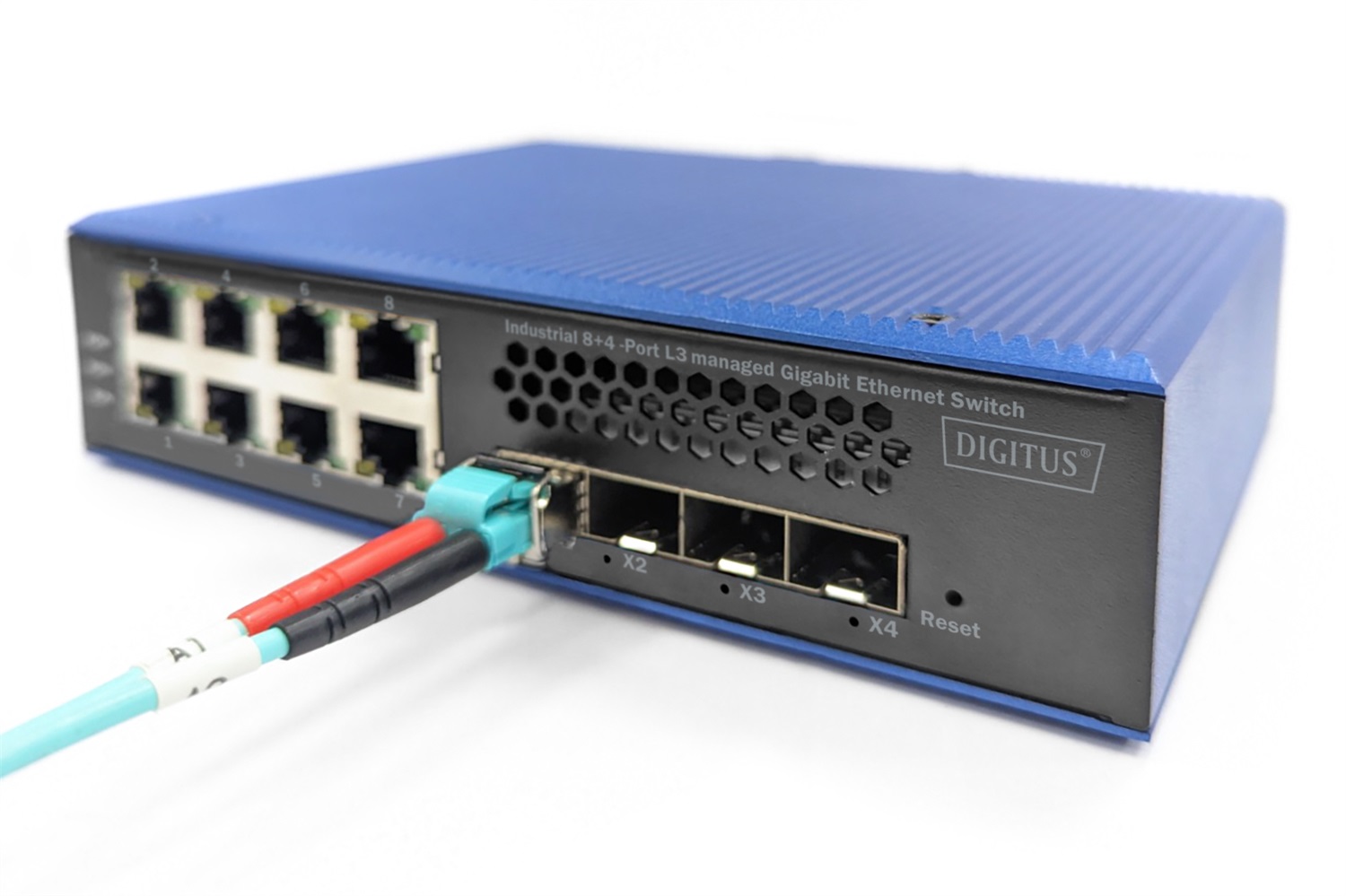 Digitus DN-651160 Switch di rete industriale Gestito L2/L3 Gigabit Ethernet con 8 porte RJ-45 e 4 porte uplink 10G