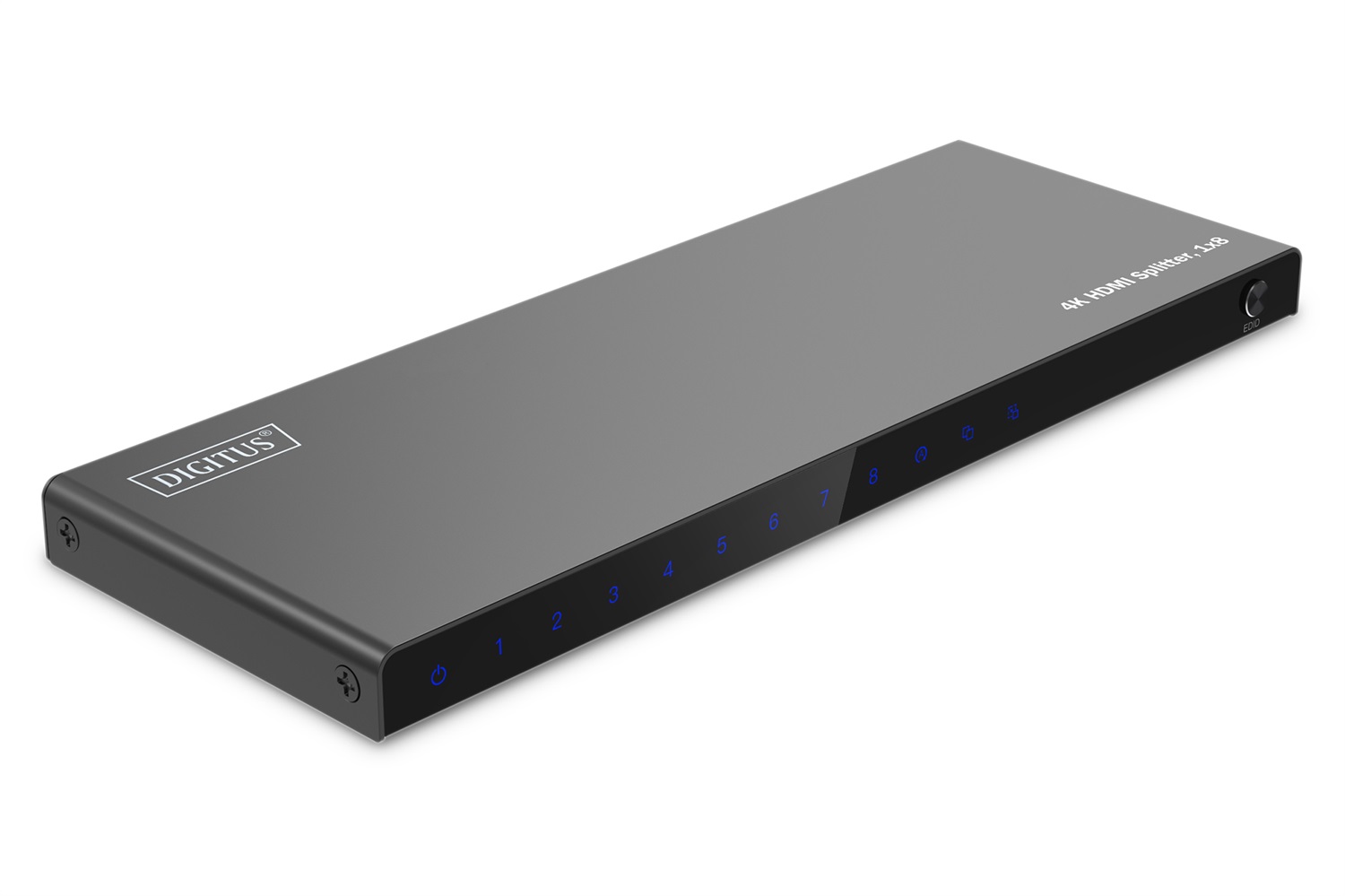 Digitus Splitter HDMI 1x8 4K 60Hz con supporto HDCP 2.2 e gestione EDID