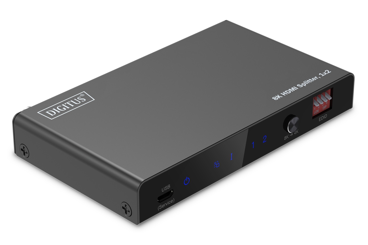 DIGITUS DS-55339 Splitter HDMI 1x2 - UHD 8K/60 Hz, HDCP 2.3, HDR, Deep Color