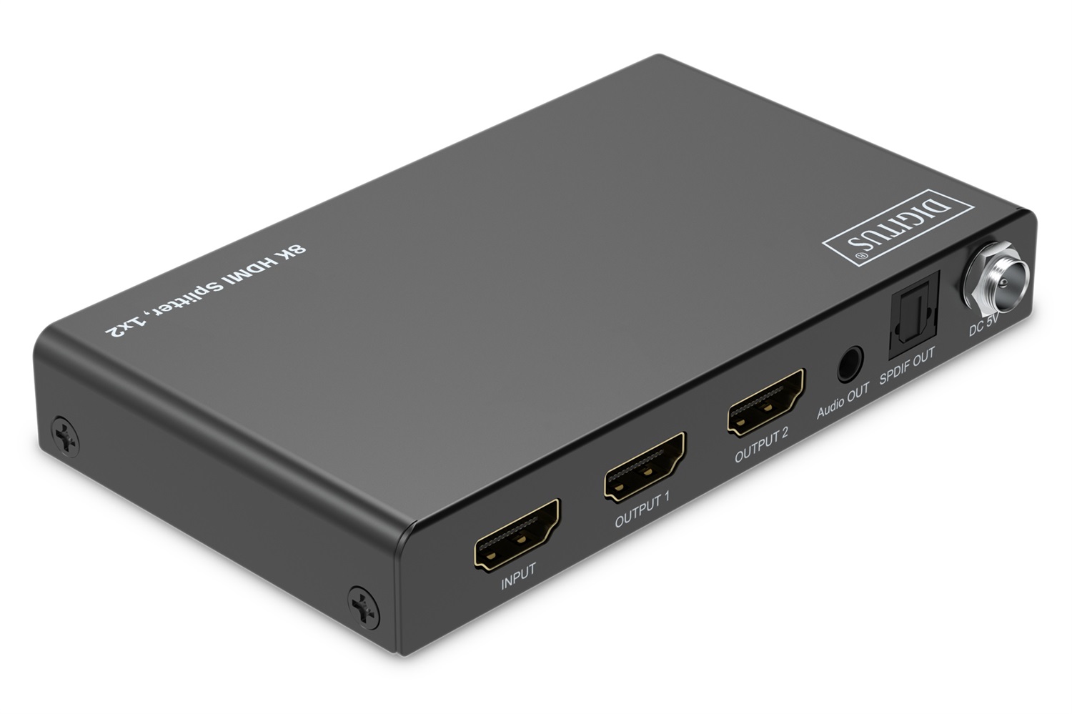 DIGITUS DS-55339 Splitter HDMI 1x2 - UHD 8K/60 Hz, HDCP 2.3, HDR, Deep Color