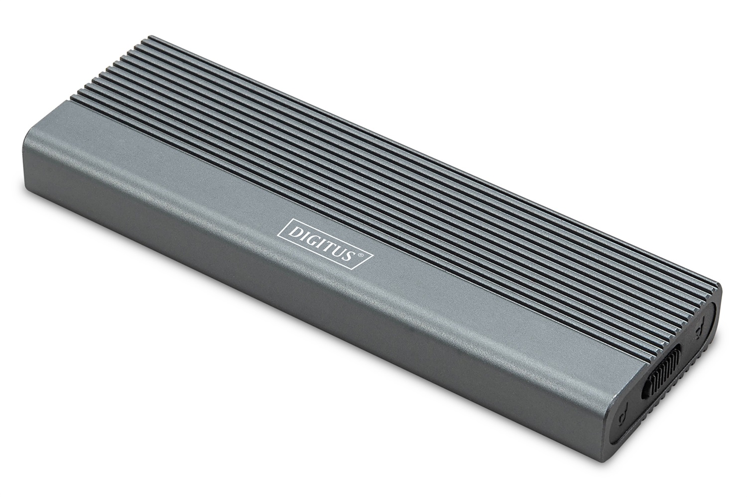 Digitus DA-71156 Contenitore Esterno SSD M.2 Nero - USB 3.1 Gen2 Type-C, Fino a 10 Gbit/s, Supporta SATA e NVMe fino a 8 TB