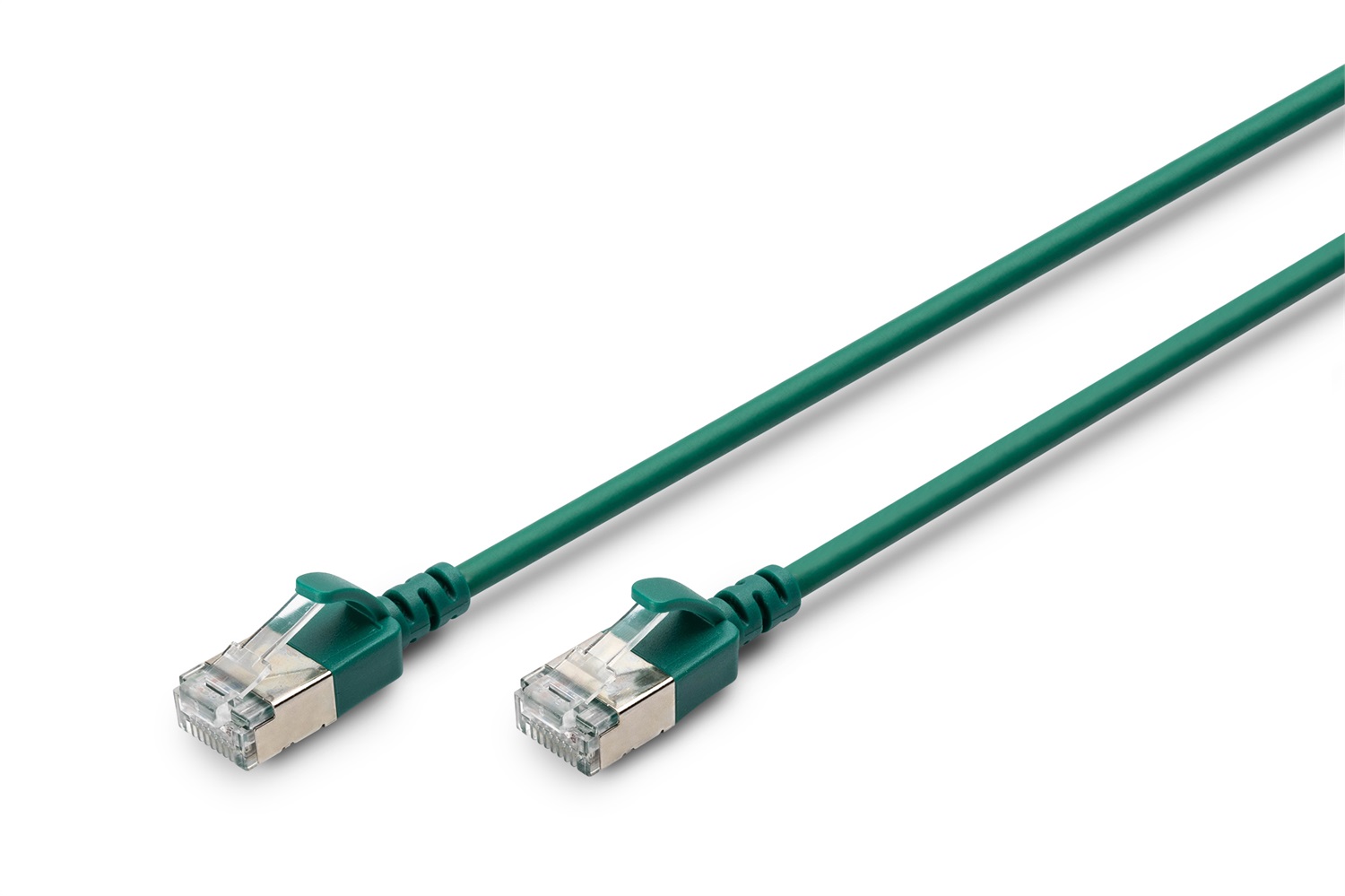 Digitus Cavo LAN Cat 6A Sottile 1 m F/FTP AWG 32/7 RJ45 10 Gbit/s Verde