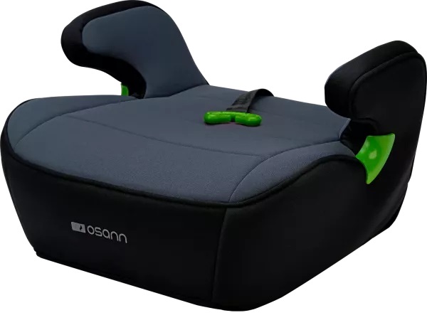 Osann Junior Gurtfix Seggiolino Auto Black - Omologato R129 iSize per Bambini da 126 a 150 cm con Braccioli e Sedile Ergonomico