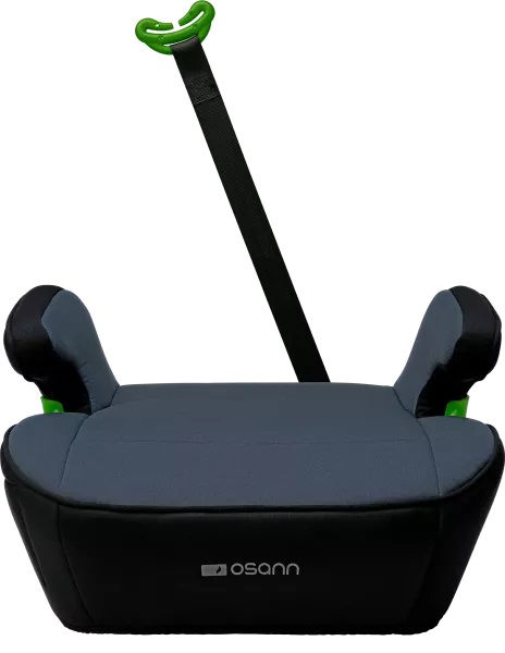 Osann Junior Gurtfix Seggiolino Auto Black - Omologato R129 iSize per Bambini da 126 a 150 cm con Braccioli e Sedile Ergonomico