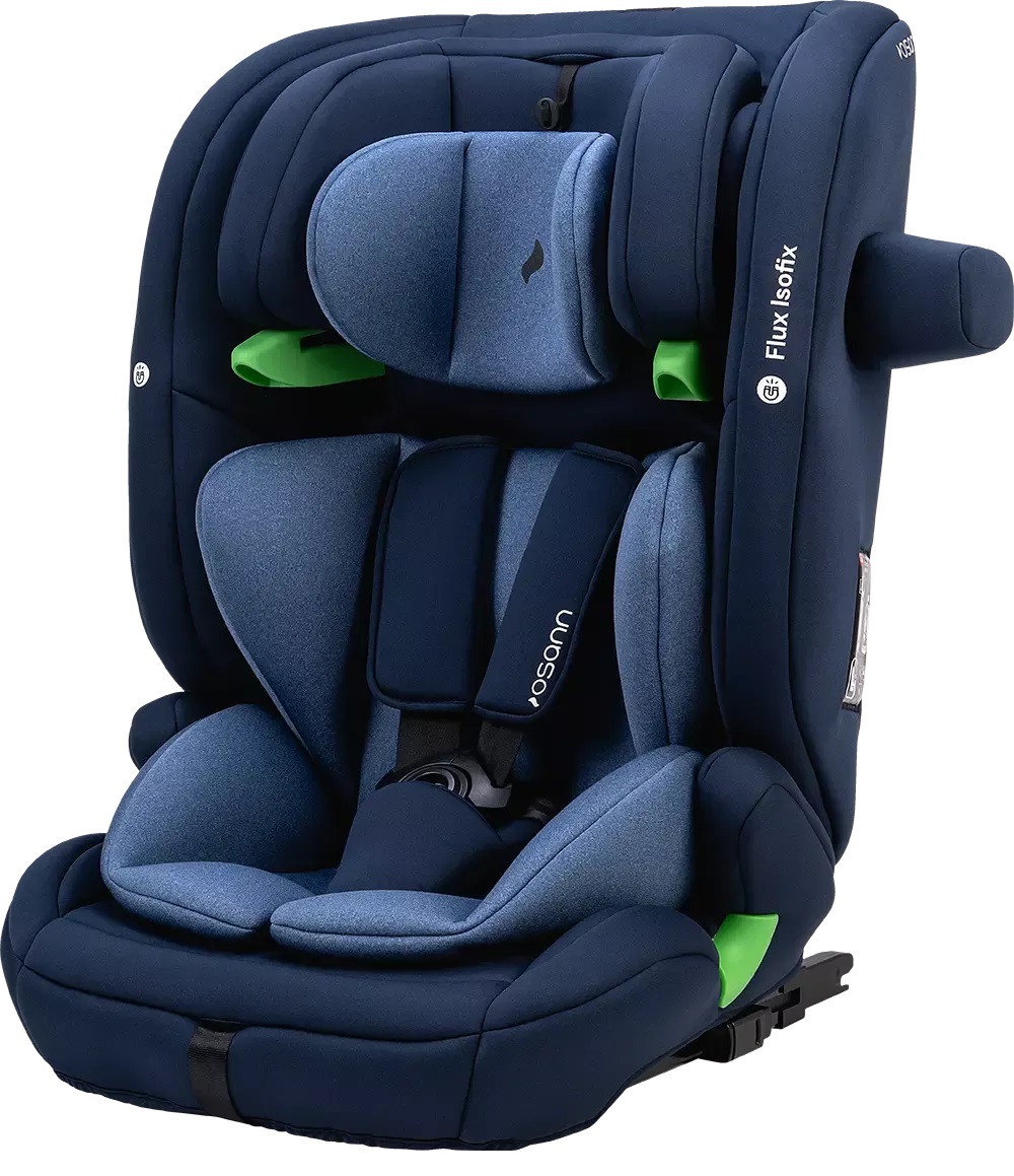 Osann Flux Isofix Seggiolino Auto i-Size Navy Melange per Bambini da 76 a 150 cm