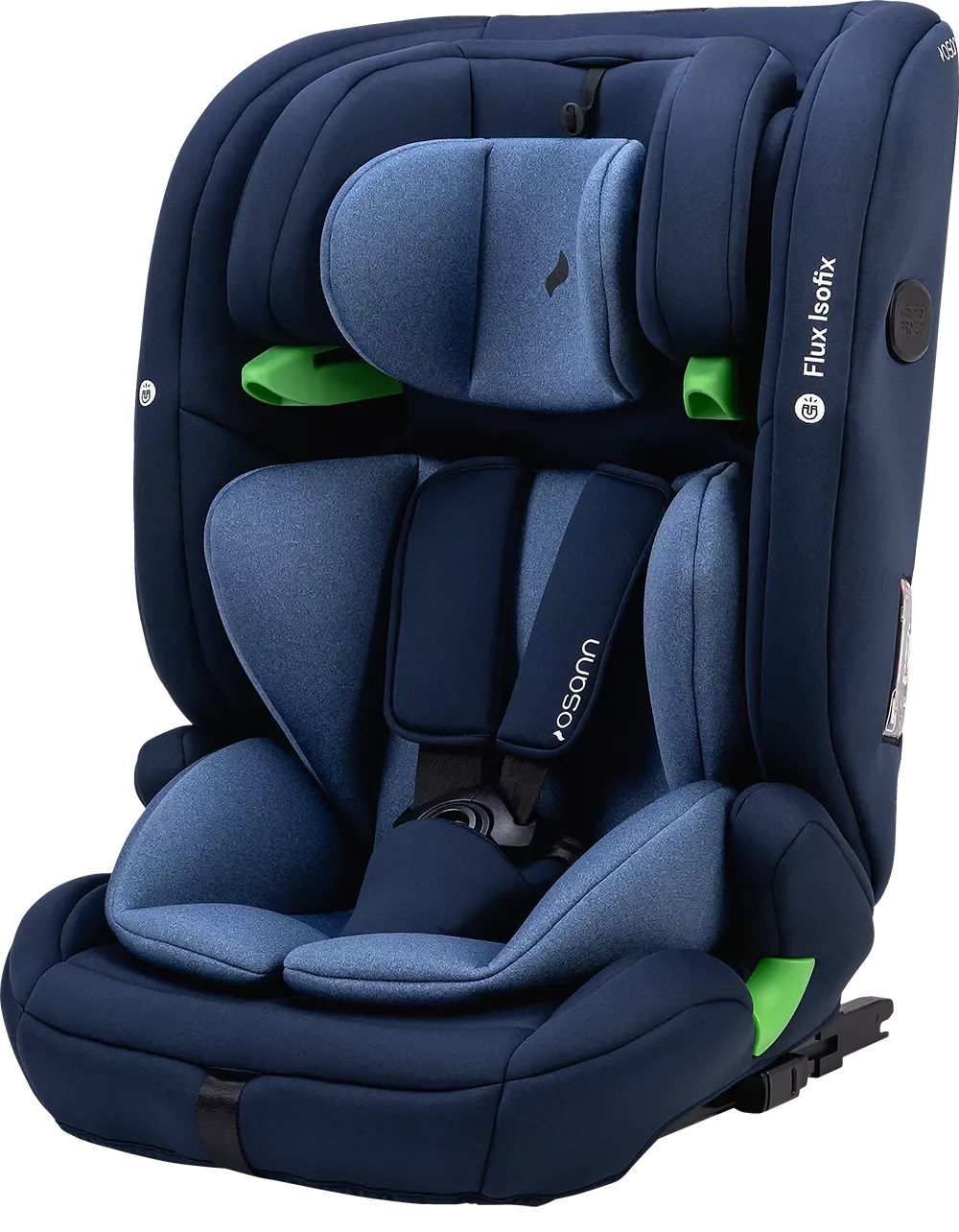 Osann Flux Isofix Seggiolino Auto i-Size Navy Melange per Bambini da 76 a 150 cm