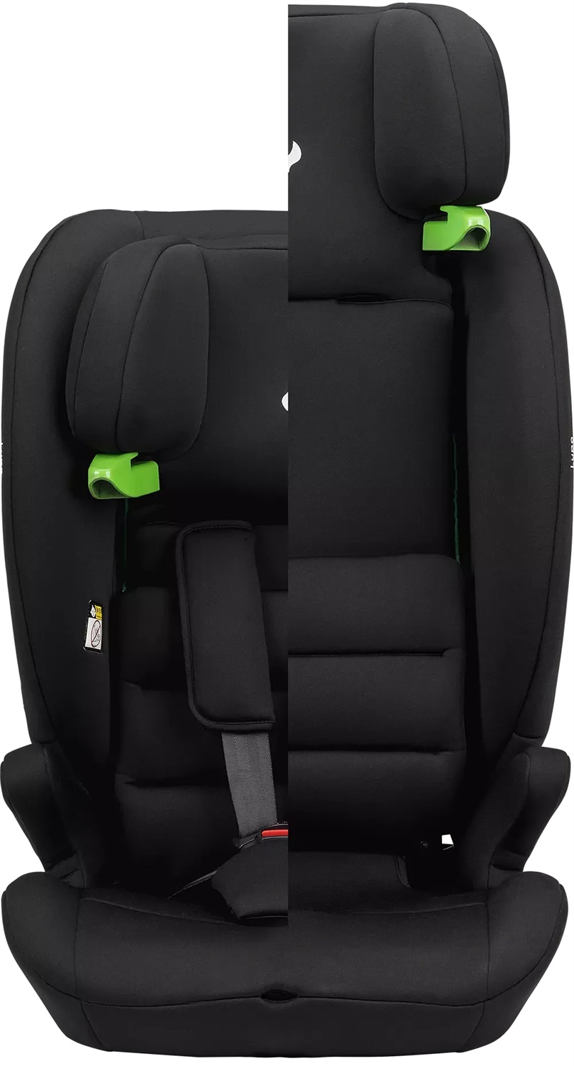 Osann Lupo Seggiolino Auto i-Size Nero per Bambini da 76 a 150 cm con Cinture a 5 Punti
