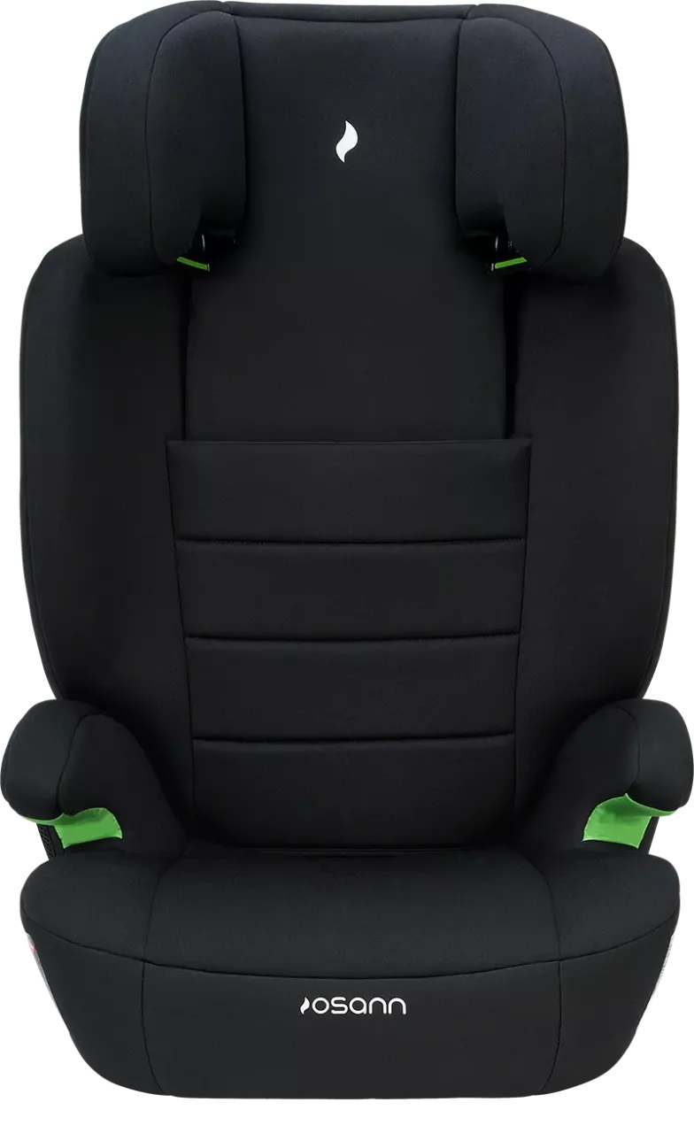 OSANN Musca Isofix Seggiolino Auto 100-150 cm Nero - Ergonomico, con Braccioli e Poggiatesta Regolabile
