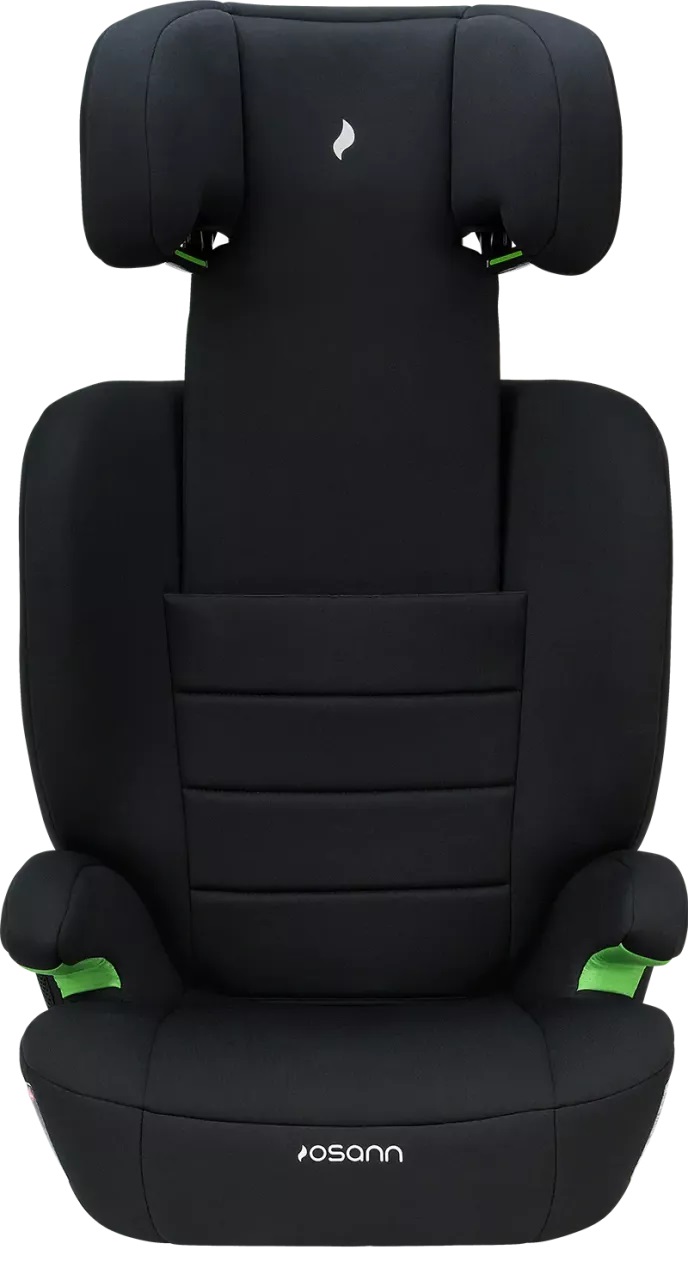 OSANN Musca Isofix Seggiolino Auto 100-150 cm Nero - Ergonomico, con Braccioli e Poggiatesta Regolabile