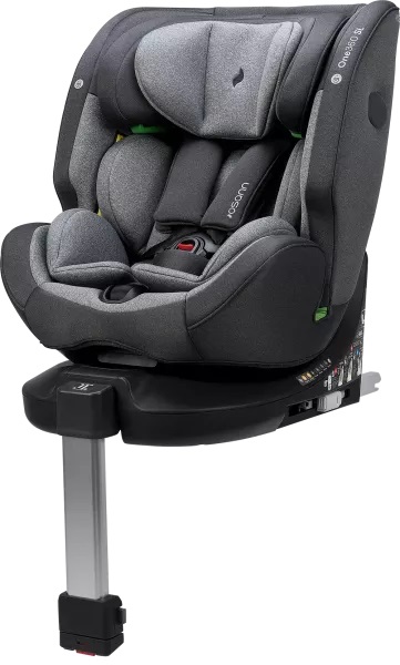 OSANN One360 SL - Seggiolino auto Isofix rotante a 360° per bambini da 0 a 12 anni, altezza 40-150 cm, con poggiatesta regolabile