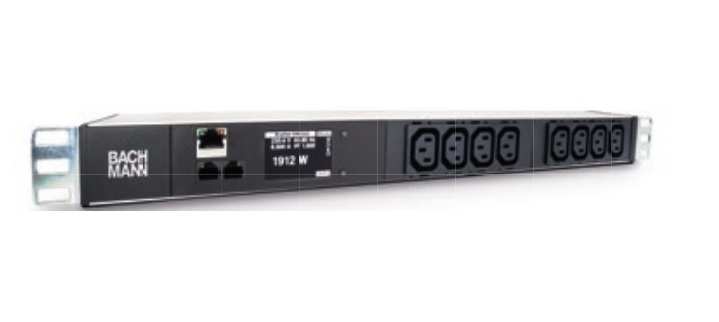 Bachmann BlueNet BN2000 PDU 8 prese AC Nero e Argento