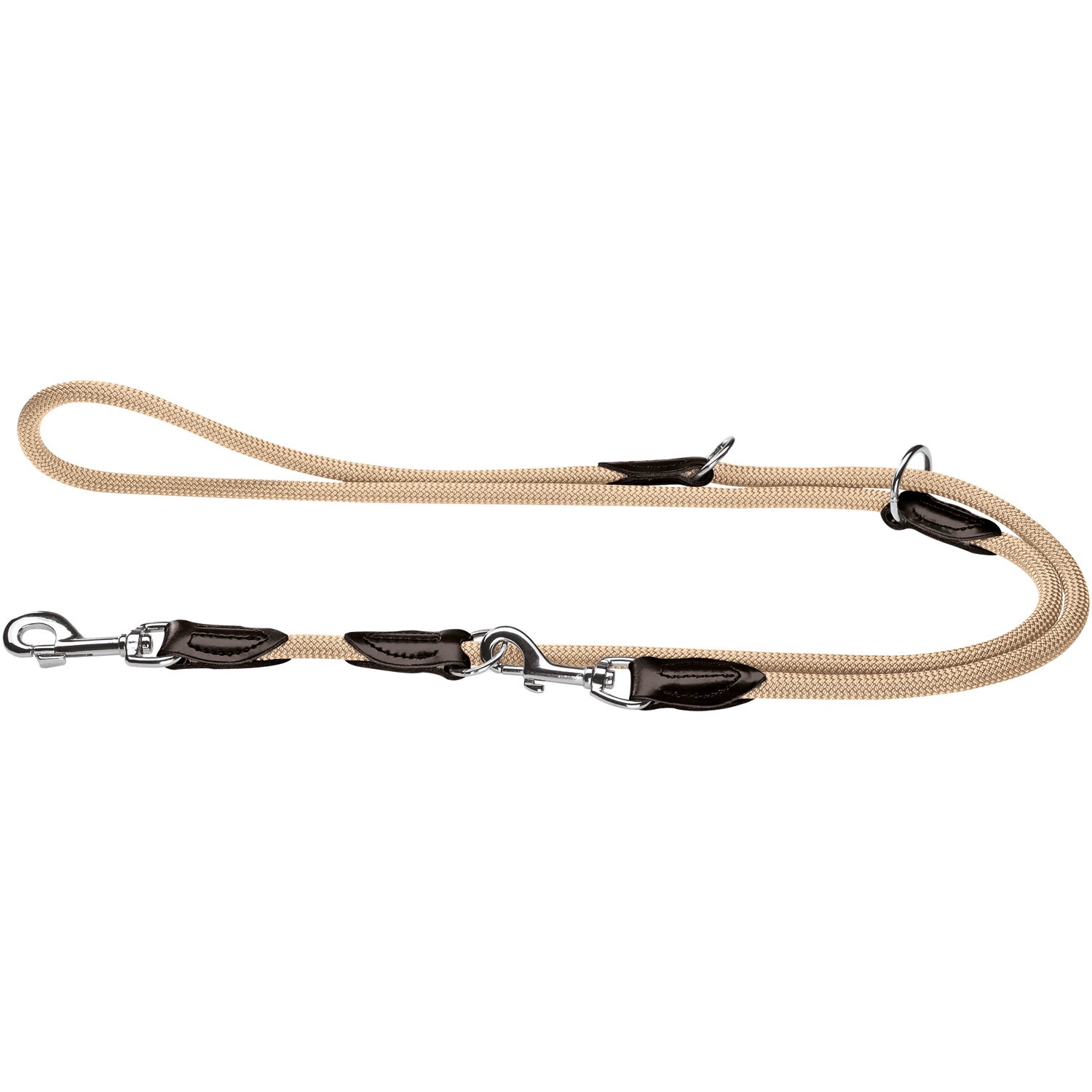 HUNTER Guinzaglio da Passeggio Regolabile Freestyle Beige - Corda in Nylon Durevole e Resistente alle Intemperie