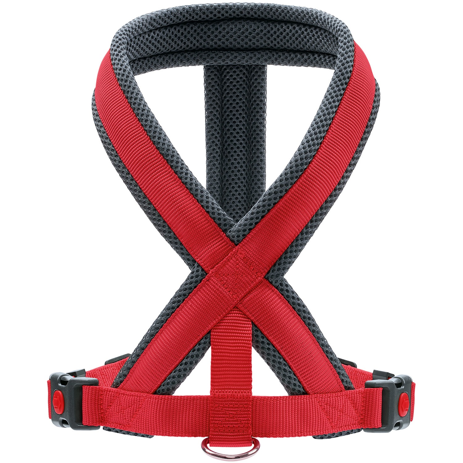 Hunter London Comfort Pettorina per Cani Rossa in Poliestere Antistrappo con Imbottitura Morbida - Taglia L (68-91 cm)