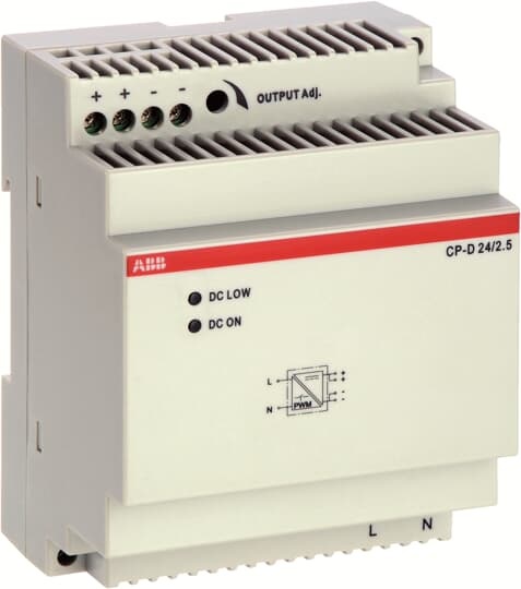 ABB CP-D 24/2.5 Alimentatore Modulare 24Vcc 2.5A con Efficienza 89%
