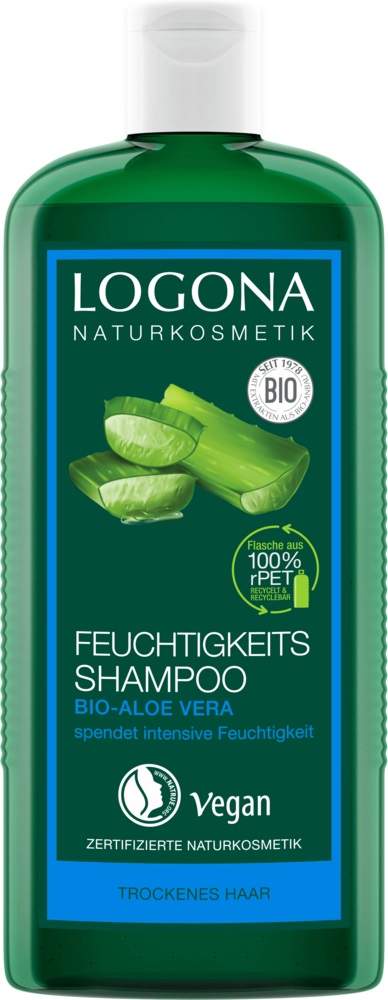 Logona Shampoo Idratante Bio all'Aloe Vera 250 ml - Ideale per Capelli Secchi