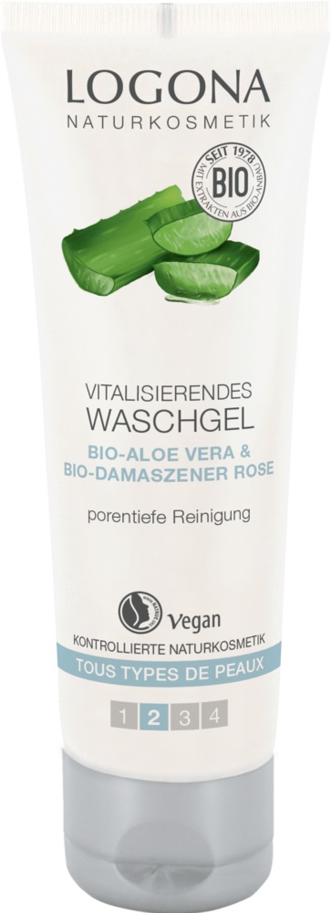 Logona Gel Detergente Extra Efficace con Aloe Vera - 100 ml, Pulizia Profonda e Rinfrescante