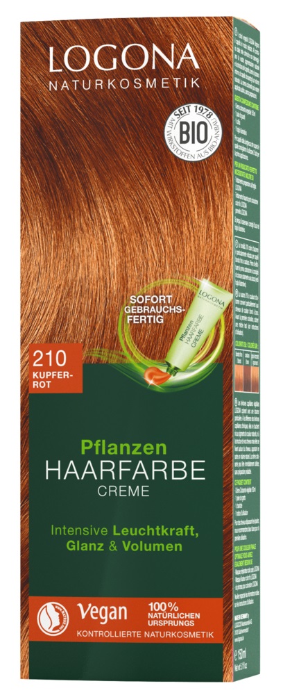 Logona Crema Colorante Biondo 150 ml - Colorante Vegetale 100% Naturale per Capelli Lucenti e Voluminosi