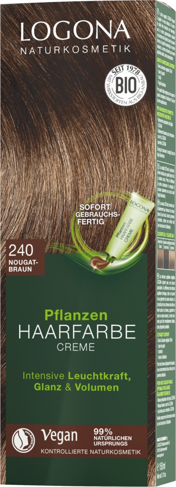 LOGONA Crema Colorante Vegetale Marrone Naturale con Henné - 150 ml