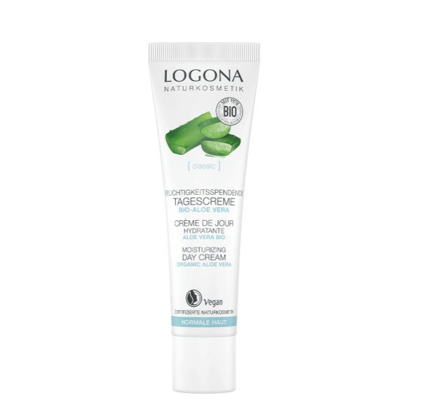 Logona Crema da Giorno Idratante con Aloe Vera Biologica - 30 ml, Formula Leggera e Vegana