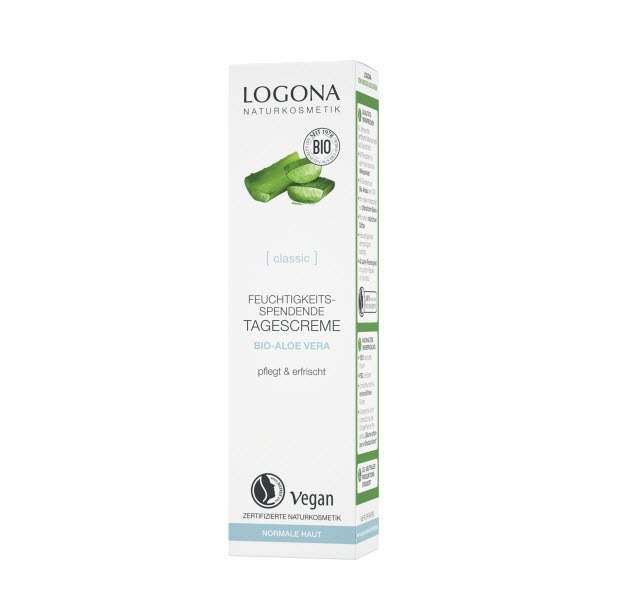 Logona Crema da Giorno Idratante con Aloe Vera Biologica - 30 ml, Formula Leggera e Vegana